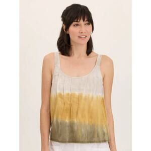 WEARABLES XCVI | Shawnie Linen Billowy Pintuck Tank | Tricolor